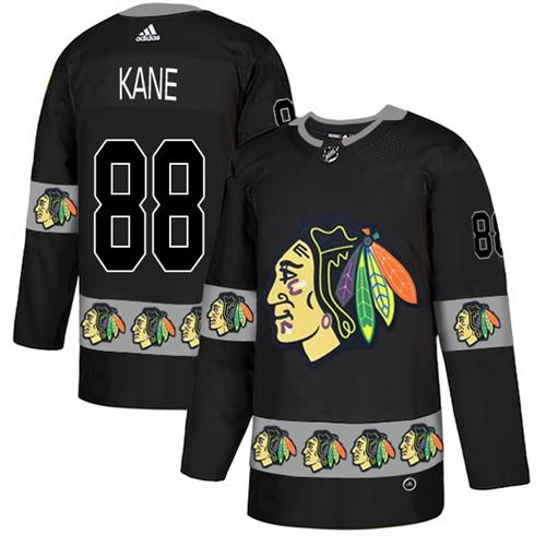 Adidas Blackhawks #88 Patrick Kane Black Authentic Team Logo Fashion Stitched NHL Jersey Adidas Blackhawks #88 Patrick Kane Black Authentic Team Logo Fashion Stitched NHL Jersey