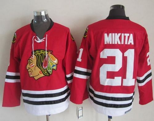 Blackhawks #21 Stan Mikita Stitched Red CCM Throwback NHL Jersey Blackhawks #21 Stan Mikita Stitched Red CCM Throwback NHL Jersey