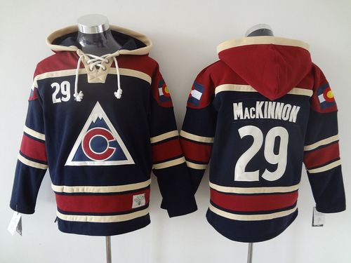 Avalanche #29 Nathan MacKinnon Navy Blue Sawyer Hooded Sweatshirt Stitched NHL Jersey Avalanche #29 Nathan MacKinnon Navy Blue Sawyer Hooded Sweatshirt Stitched NHL Jersey