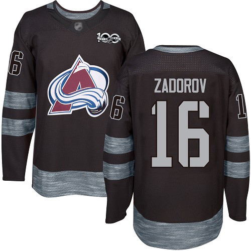 Adidas Avalanche #16 Nikita Zadorov Black 1917-2017 100th Anniversary Stitched NHL Jersey Adidas Avalanche #16 Nikita Zadorov Black 1917-2017 100th Anniversary Stitched NHL Jersey