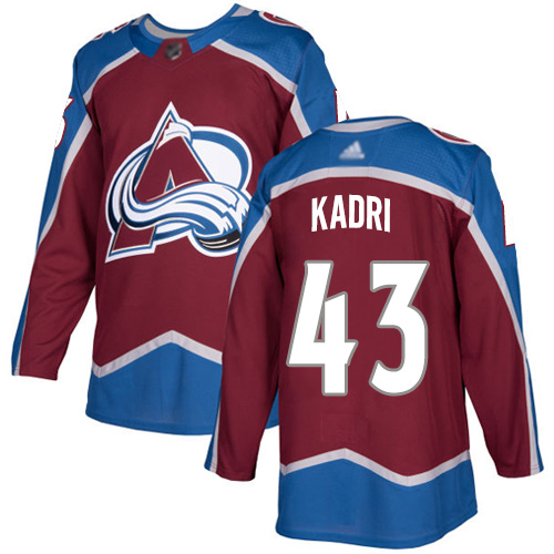 Adidas Avalanche #43 Nazem Kadri Burgundy Home Authentic Stitched NHL Jersey Adidas Avalanche #43 Nazem Kadri Burgundy Home Authentic Stitched NHL Jersey
