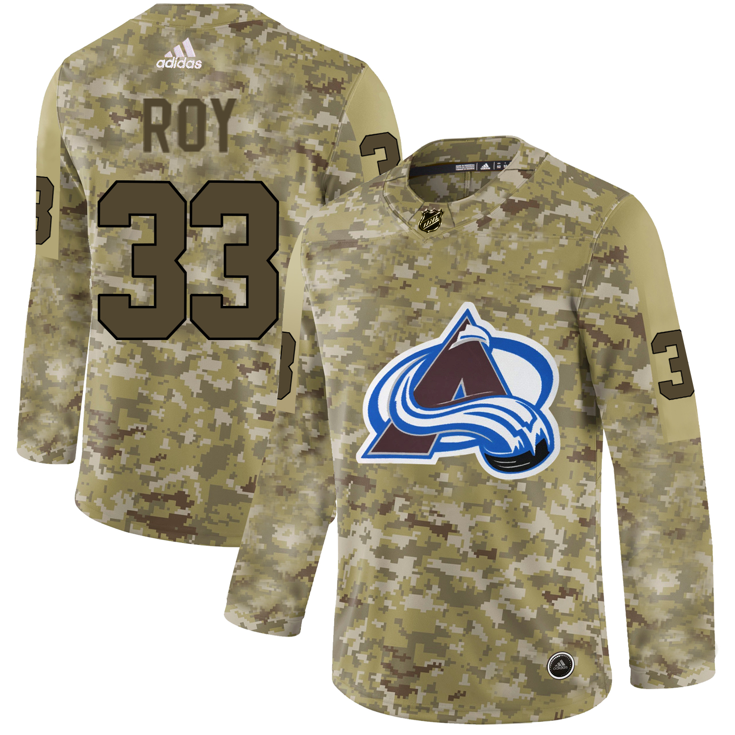 Adidas Avalanche #33 Patrick Roy Camo Authentic Stitched NHL Jersey Adidas Avalanche #33 Patrick Roy Camo Authentic Stitched NHL Jersey