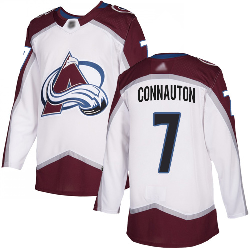 Adidas Avalanche #7 Kevin Connauton White Road Authentic Stitched NHL Jersey Adidas Avalanche #7 Kevin Connauton White Road Authentic Stitched NHL Jersey