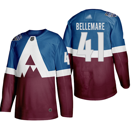 Adidas Colorado Avalanche #41 Pierre-Edouard Bellemare Men's 2020 Stadium Series Burgundy Stitched NHL Jersey Adidas Colorado Avalanche #41 Pierre-Edouard Bellemare Men's 2020 Stadium Series Burgundy Stitched NHL Jersey