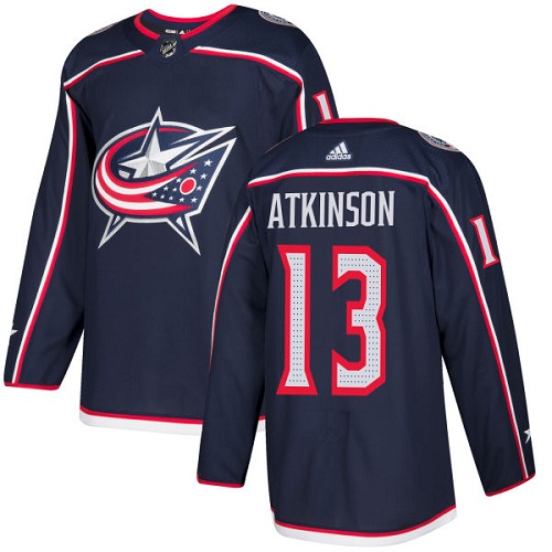 Adidas Blue Jackets #13 Cam Atkinson Navy Blue Home Authentic Stitched NHL Jersey Adidas Blue Jackets #13 Cam Atkinson Navy Blue Home Authentic Stitched NHL Jersey