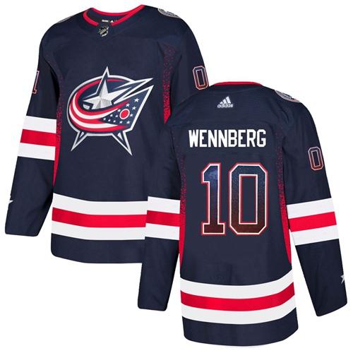 Adidas Blue Jackets #10 Alexander Wennberg Navy Blue Home Authentic Drift Fashion Stitched NHL Jersey Adidas Blue Jackets #10 Alexander Wennberg Navy Blue Home Authentic Drift Fashion Stitched NHL Jersey