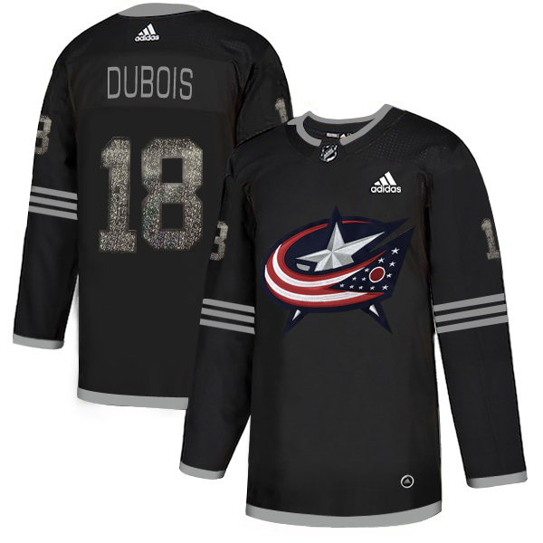 Adidas Blue Jackets #18 Pierre-Luc Dubois Black Authentic Classic Stitched NHL Jersey Adidas Blue Jackets #18 Pierre-Luc Dubois Black Authentic Classic Stitched NHL Jersey