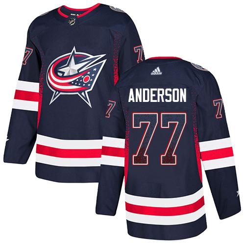 Adidas Blue Jackets #77 Josh Anderson Navy Blue Home Authentic Drift Fashion Stitched NHL Jersey Adidas Blue Jackets #77 Josh Anderson Navy Blue Home Authentic Drift Fashion Stitched NHL Jersey