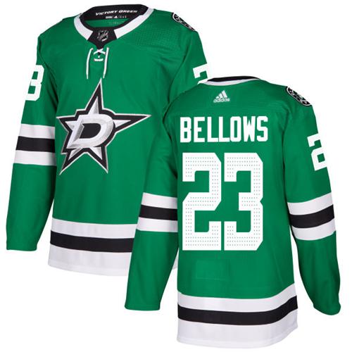 Adidas Stars #23 Brian Bellows Green Home Authentic Stitched NHL Jersey Adidas Stars #23 Brian Bellows Green Home Authentic Stitched NHL Jersey