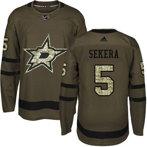 Adidas Stars #5 Andrej Sekera Green Salute to Service Stitched NHL Jersey Adidas Stars #5 Andrej Sekera Green Salute to Service Stitched NHL Jersey