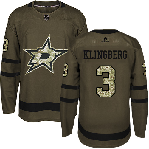 Adidas Stars #3 John Klingberg Green Salute to Service Stitched NHL Jersey Adidas Stars #3 John Klingberg Green Salute to Service Stitched NHL Jersey
