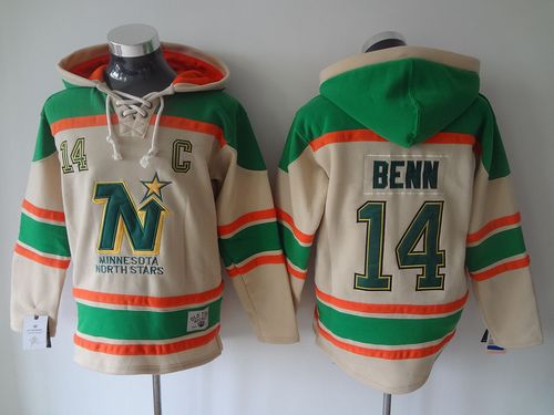 Stars #14 Jamie Benn Cream Sawyer Hooded Sweatshirt Stitched NHL Jersey Stars #14 Jamie Benn Cream Sawyer Hooded Sweatshirt Stitched NHL Jersey