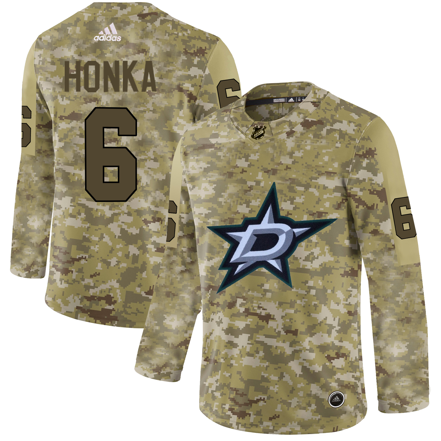 Adidas Stars #6 Julius Honka Camo Authentic Stitched NHL Jersey Adidas Stars #6 Julius Honka Camo Authentic Stitched NHL Jersey