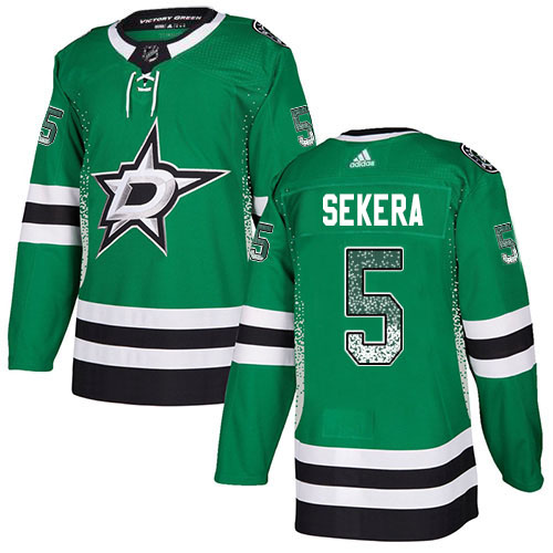Adidas Stars #5 Andrej Sekera Green Home Authentic Drift Fashion Stitched NHL Jersey Adidas Stars #5 Andrej Sekera Green Home Authentic Drift Fashion Stitched NHL Jersey