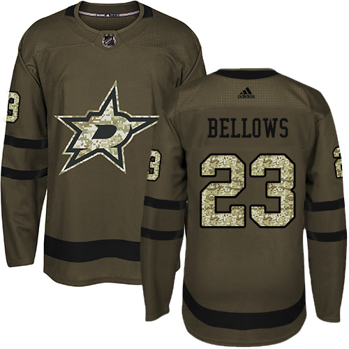 Adidas Stars #23 Brian Bellows Green Salute to Service Stitched NHL Jersey Adidas Stars #23 Brian Bellows Green Salute to Service Stitched NHL Jersey