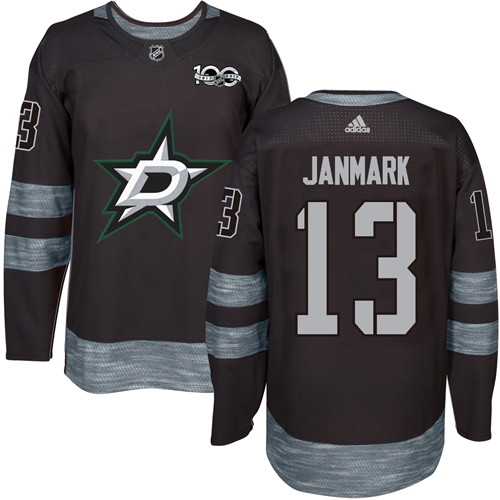 Adidas Stars #13 Mattias Janmark Black 1917-2017 100th Anniversary Stitched NHL Jersey Adidas Stars #13 Mattias Janmark Black 1917-2017 100th Anniversary Stitched NHL Jersey