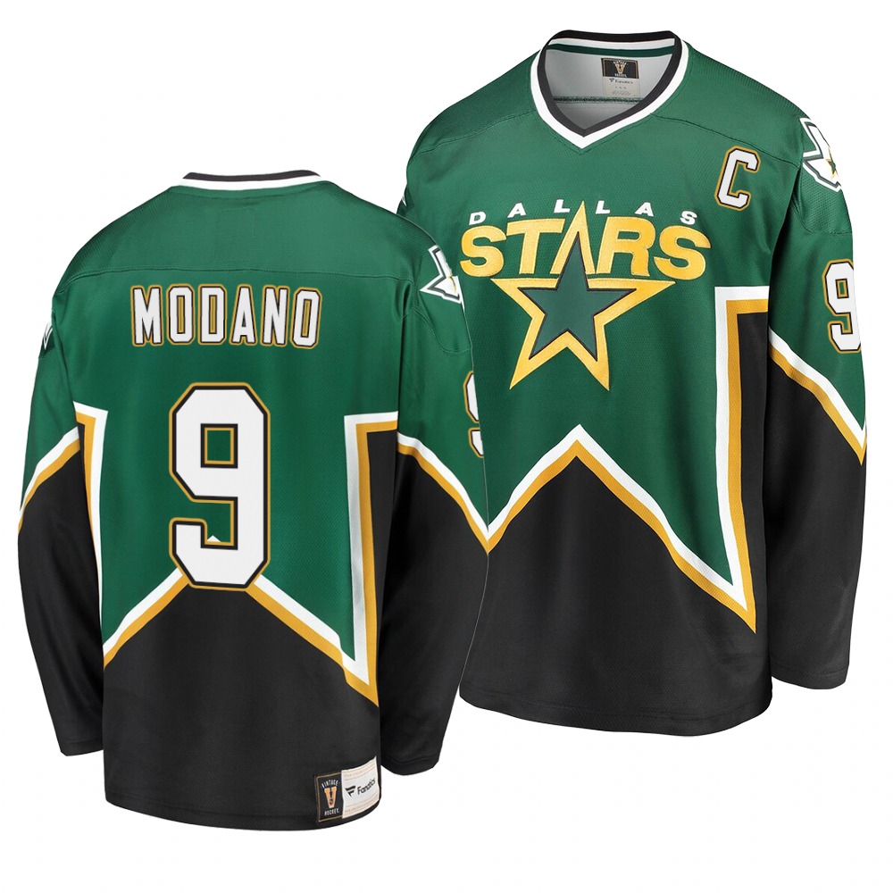 Dallas Stars #9 Mike Modano Kelly Green Heritage Premier Retired Player Jersey Dallas Stars #9 Mike Modano Kelly Green Heritage Premier Retired Player Jersey