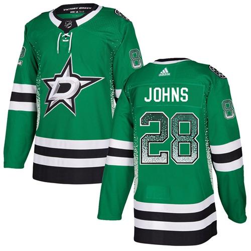Adidas Stars #28 Stephen Johns Green Home Authentic Drift Fashion Stitched NHL Jersey Adidas Stars #28 Stephen Johns Green Home Authentic Drift Fashion Stitched NHL Jersey