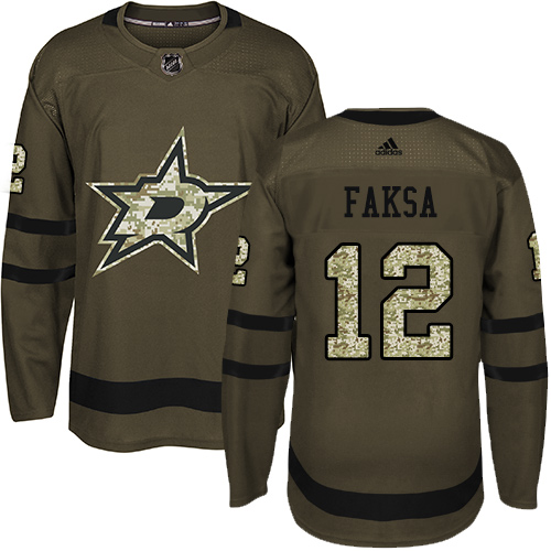 Adidas Stars #12 Radek Faksa Green Salute to Service Stitched NHL Jersey Adidas Stars #12 Radek Faksa Green Salute to Service Stitched NHL Jersey