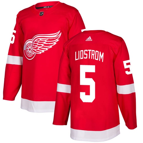 Adidas Red Wings #5 Nicklas Lidstrom Red Home Authentic Stitched NHL Jersey Adidas Red Wings #5 Nicklas Lidstrom Red Home Authentic Stitched NHL Jersey