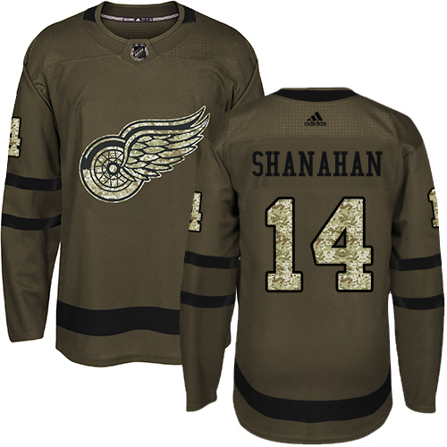 Adidas Red Wings #14 Brendan Shanahan Green Salute to Service Stitched NHL Jersey Adidas Red Wings #14 Brendan Shanahan Green Salute to Service Stitched NHL Jersey