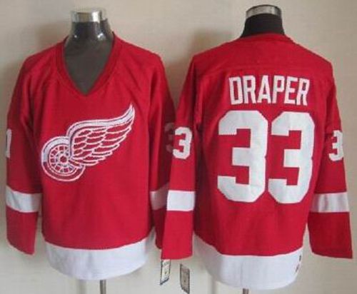 Red Wings #33 Kris Draper Red CCM Throwback Stitched NHL Jersey Red Wings #33 Kris Draper Red CCM Throwback Stitched NHL Jersey
