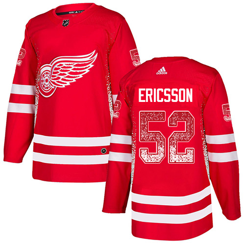 Adidas Red Wings #52 Jonathan Ericsson Red Home Authentic Drift Fashion Stitched NHL Jersey Adidas Red Wings #52 Jonathan Ericsson Red Home Authentic Drift Fashion Stitched NHL Jersey