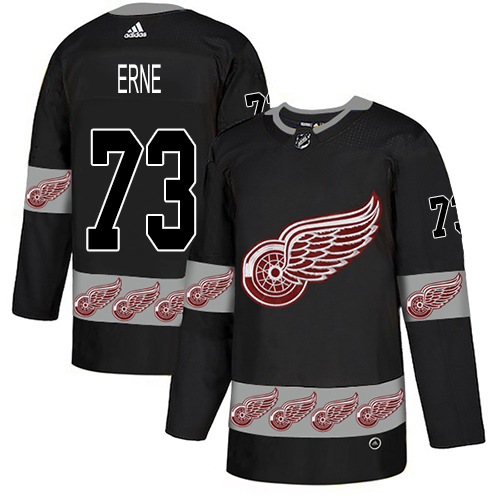 Adidas Red Wings #73 Adam Erne Black Authentic Team Logo Fashion Stitched NHL Jersey Adidas Red Wings #73 Adam Erne Black Authentic Team Logo Fashion Stitched NHL Jersey