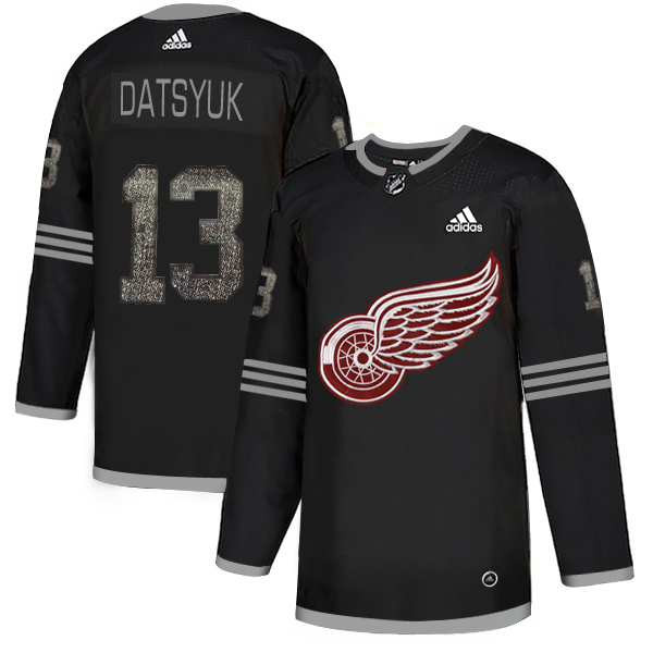 Adidas Red Wings #13 Pavel Datsyuk Black Authentic Classic Stitched NHL Jersey Adidas Red Wings #13 Pavel Datsyuk Black Authentic Classic Stitched NHL Jersey