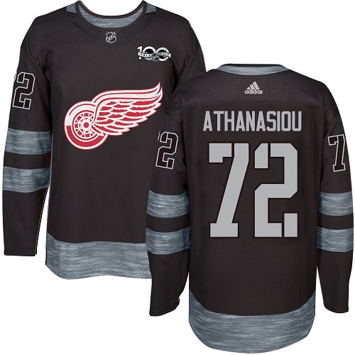 Adidas Red Wings #72 Andreas Athanasiou Black 1917-2017 100th Anniversary Stitched NHL Jersey Adidas Red Wings #72 Andreas Athanasiou Black 1917-2017 100th Anniversary Stitched NHL Jersey