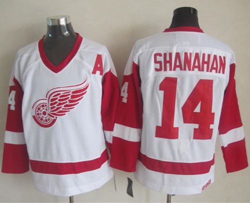 Red Wings #14 Brendan Shanahan White CCM Throwback Stitched NHL Jersey Red Wings #14 Brendan Shanahan White CCM Throwback Stitched NHL Jersey