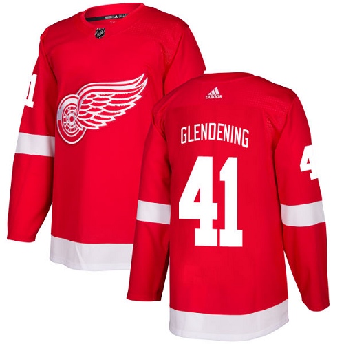 Adidas Red Wings #41 Luke Glendening Red Home Authentic Stitched NHL Jersey Adidas Red Wings #41 Luke Glendening Red Home Authentic Stitched NHL Jersey