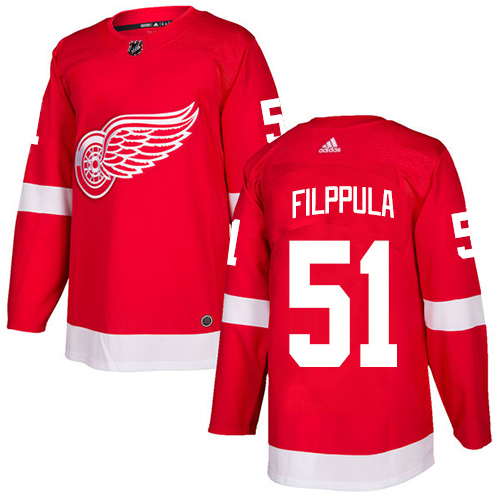 Adidas Red Wings #51 Valtteri Filppula Red Home Authentic Stitched NHL Jersey Adidas Red Wings #51 Valtteri Filppula Red Home Authentic Stitched NHL Jersey