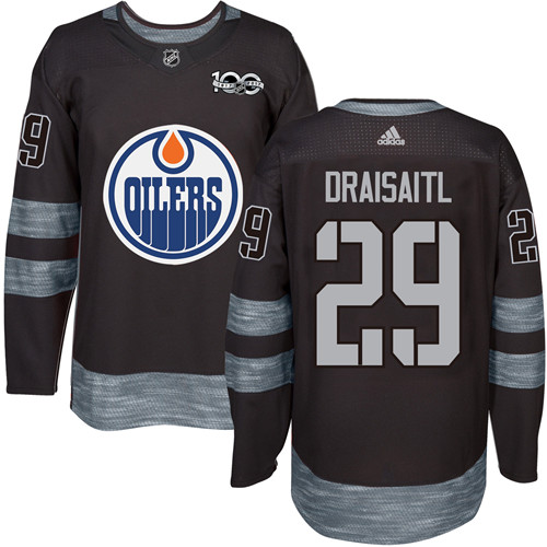 Adidas Oilers #29 Leon Draisaitl Black 1917-2017 100th Anniversary Stitched NHL Jersey Adidas Oilers #29 Leon Draisaitl Black 1917-2017 100th Anniversary Stitched NHL Jersey