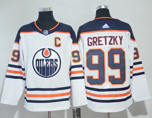 Adidas Oilers #99 Wayne Gretzky White Road Authentic Stitched NHL Jersey Adidas Oilers #99 Wayne Gretzky White Road Authentic Stitched NHL Jersey