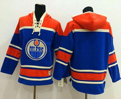 Oilers Blank Light Blue Sawyer Hooded Sweatshirt Stitched NHL Jersey Oilers Blank Light Blue Sawyer Hooded Sweatshirt Stitched NHL Jersey