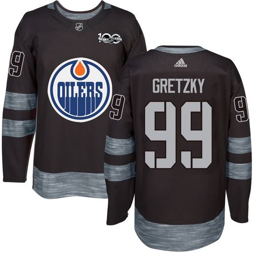 Adidas Oilers #99 Wayne Gretzky Black 1917-2017 100th Anniversary Stitched NHL Jersey Adidas Oilers #99 Wayne Gretzky Black 1917-2017 100th Anniversary Stitched NHL Jersey