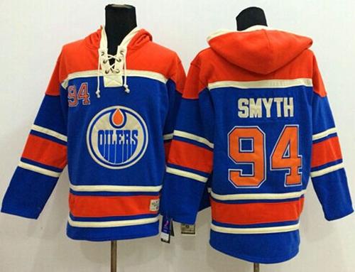 Oilers #94 Ryan Smyth Light Blue Sawyer Hooded Sweatshirt Stitched NHL Jersey Oilers #94 Ryan Smyth Light Blue Sawyer Hooded Sweatshirt Stitched NHL Jersey
