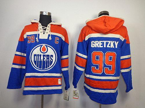 Oilers #99 Wayne Gretzky Light Blue Sawyer Hooded Sweatshirt Stitched NHL Jersey Oilers #99 Wayne Gretzky Light Blue Sawyer Hooded Sweatshirt Stitched NHL Jersey