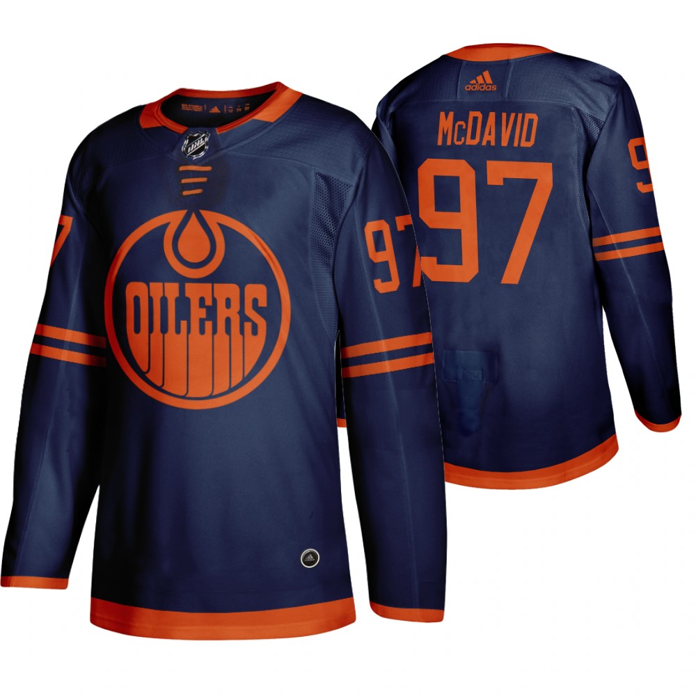 Edmonton Oilers #97 Connor McDavid Blue 2019-20 Third Alternate Jersey Edmonton Oilers #97 Connor McDavid Blue 2019-20 Third Alternate Jersey