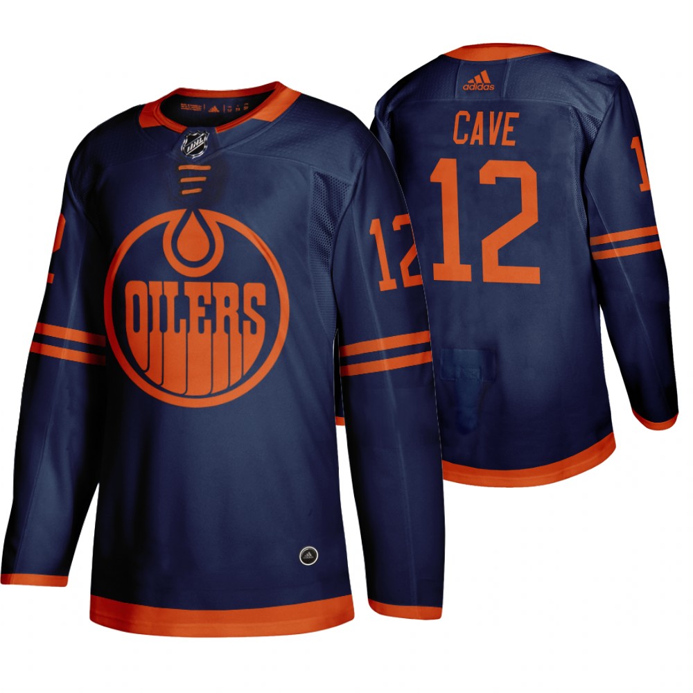 Edmonton Oilers #12 Colby Cave Blue 2019-20 Third Alternate Jersey Edmonton Oilers #12 Colby Cave Blue 2019-20 Third Alternate Jersey