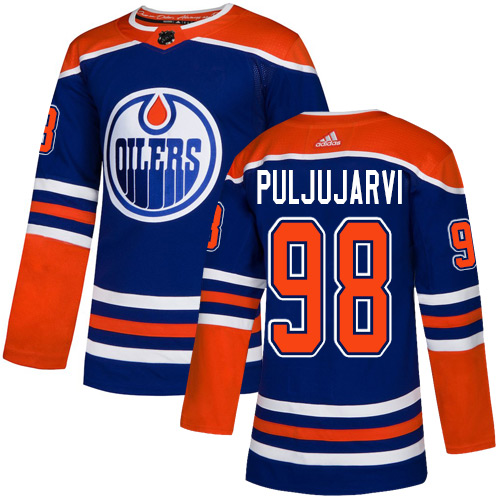 Adidas Oilers #98 Jesse Puljujarvi Royal Blue Alternate Authentic Stitched NHL Jersey Adidas Oilers #98 Jesse Puljujarvi Royal Blue Alternate Authentic Stitched NHL Jersey