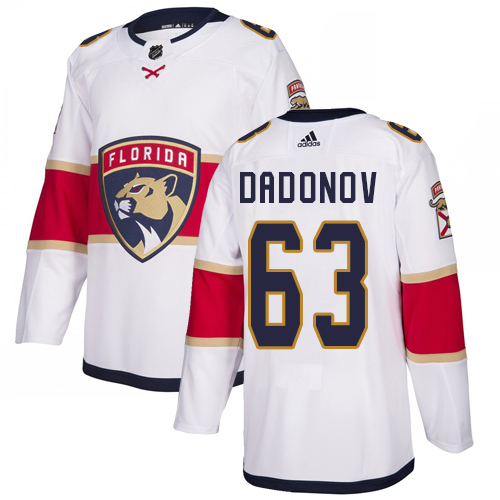 Adidas Panthers #63 Evgenii Dadonov White Road Authentic Stitched NHL Jersey Adidas Panthers #63 Evgenii Dadonov White Road Authentic Stitched NHL Jersey