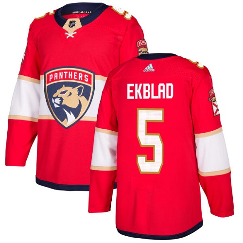Adidas Panthers #5 Aaron Ekblad Red Home Authentic Stitched NHL Jersey Adidas Panthers #5 Aaron Ekblad Red Home Authentic Stitched NHL Jersey