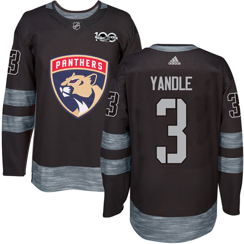 Adidas Panthers #3 Keith Yandle Black 1917-2017 100th Anniversary Stitched NHL Jersey Adidas Panthers #3 Keith Yandle Black 1917-2017 100th Anniversary Stitched NHL Jersey
