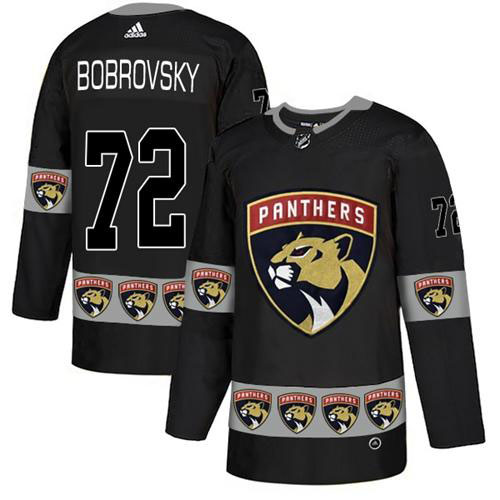Adidas Panthers #72 Sergei Bobrovsky Black Authentic Team Logo Fashion Stitched NHL Jersey Adidas Panthers #72 Sergei Bobrovsky Black Authentic Team Logo Fashion Stitched NHL Jersey