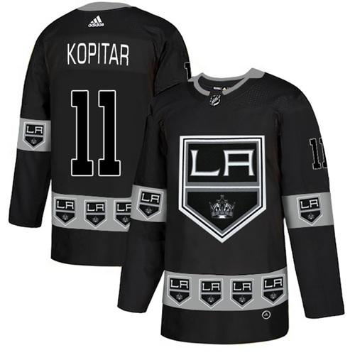 Adidas Kings #11 Anze Kopitar Black Authentic Team Logo Fashion Stitched NHL Jersey Adidas Kings #11 Anze Kopitar Black Authentic Team Logo Fashion Stitched NHL Jersey