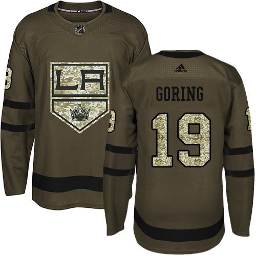 Adidas Kings #19 Butch Goring Green Salute to Service Stitched NHL Jersey Adidas Kings #19 Butch Goring Green Salute to Service Stitched NHL Jersey