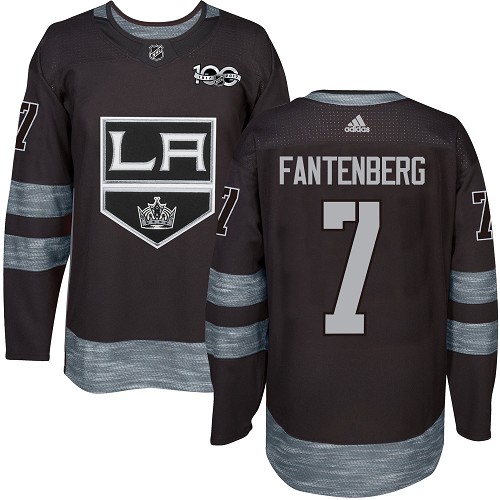 Adidas Kings #7 Oscar Fantenberg Black 1917-2017 100th Anniversary Stitched NHL Jersey Adidas Kings #7 Oscar Fantenberg Black 1917-2017 100th Anniversary Stitched NHL Jersey