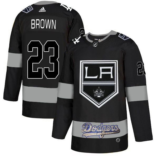 Adidas Kings X Dodgers #23 Dustin Brown Black Authentic City Joint Name Stitched NHL Jersey Adidas Kings X Dodgers #23 Dustin Brown Black Authentic City Joint Name Stitched NHL Jersey